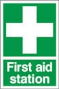 FIRST AID STATION SIGN - HEALTH & SAFETY SIGN (FA.09)
