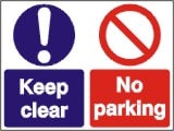 No Parking - Keep Clear - Health and Safety Sign (MUL.04)