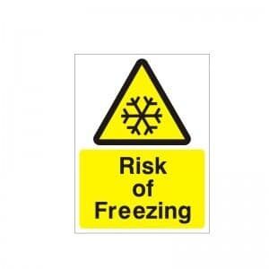 Risk Of Freezing - Health and Safety Sign