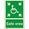 Safe Area, Refuge Sign - Fire Safety Sign (PP352W)