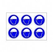 Safety Helmets Must Be Worn - Pack of 24 - Health and Safety Sign