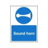 Sound Horn - Health and Safety Sign