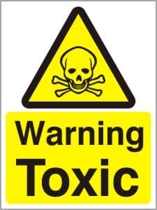 Warning TOXIC - Health and Safety Sign