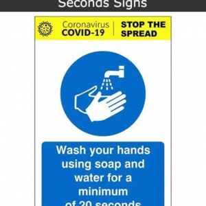 Wash Your Hands For A Minimum Of 20 Seconds Sign