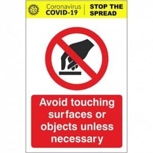 avoid-touching-surfaces-or-objects-unless-necessary-sign