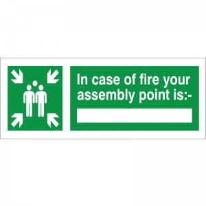 In Case Of Fire Your Assembly Point - Health and Safety Sign (FE.09)