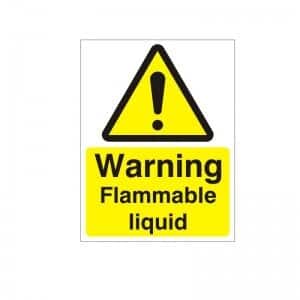 Warning Flammable Liquid - Health and Safety Sign