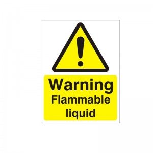 Warning Flammable Liquid - Health and Safety Sign