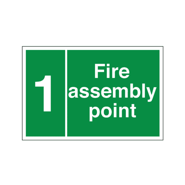 Fire Assembly Point - Numbered / Lettered - Health and Safety Sign (FE.11)