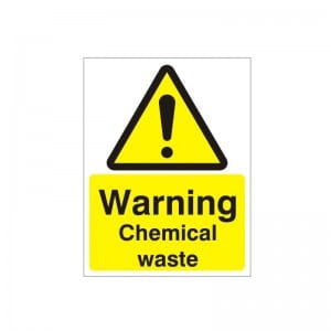 Warning Chemical Waste - Health and Safety Sign
