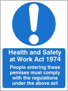 Health and Safety at Work Act 1974 - Health and Safety Sign (MAG.10)