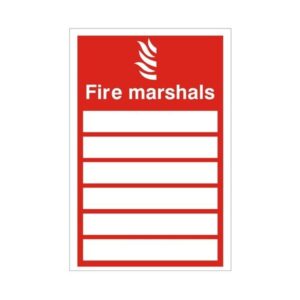 Fire Marshals - Health and Safety Sign (FEX.22)