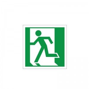 Fire Exit Symbol - Left - Health and Safety Sign (FE.22)