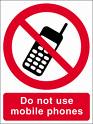 Do Not Use Mobile Phones - Health & Safety Sign (PRG.06)