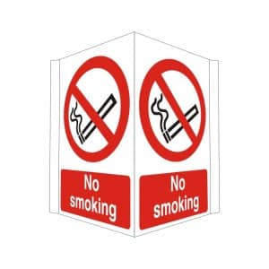 No Smoking - Projecting - Health and Safety Sign (PRO.21)