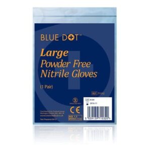 Pair of Large Nitrile Powder Free Gloves Non Sterile