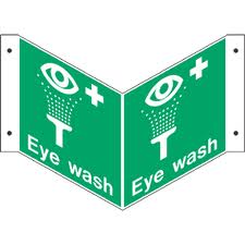 Eye Wash - Projecting Health and Safety Sign (PRO.34)