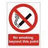 No Smoking Beyond This Point - Health & Safety Sign (PRS.07)