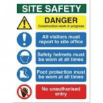 Construction Site Safety Sign - Health and Safety Sign (LF.05) BEST ...