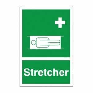 Stretcher health & safety sign
