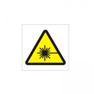 Warning Laser Beam Symbol - Health and Safety Sign