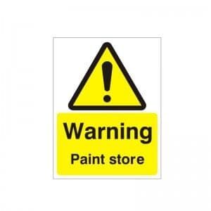 Warning Paint Store - Health and Safety Sign