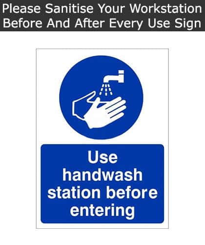 Use handwash sign