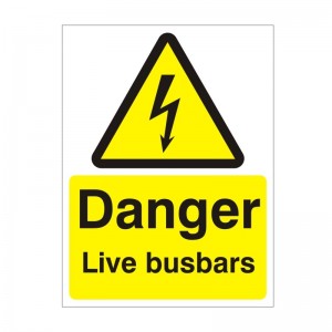 Danger Live Busbars - Health and Safety Sign (WAE.22)
