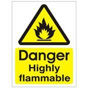 Danger Highly Flammable - Health and Safety Sign (WAG.17)