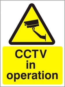 CCTV in Operation - Health and Safety Sign (WAG.07)